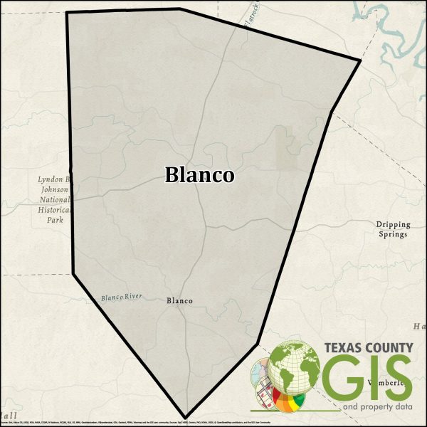Blanco County GIS Shapefile and Property Data