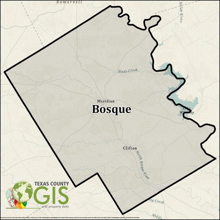 Bosque County GIS Shapefile and Property Data