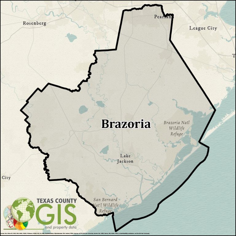 Brazoria County GIS Shapefile and Property Data