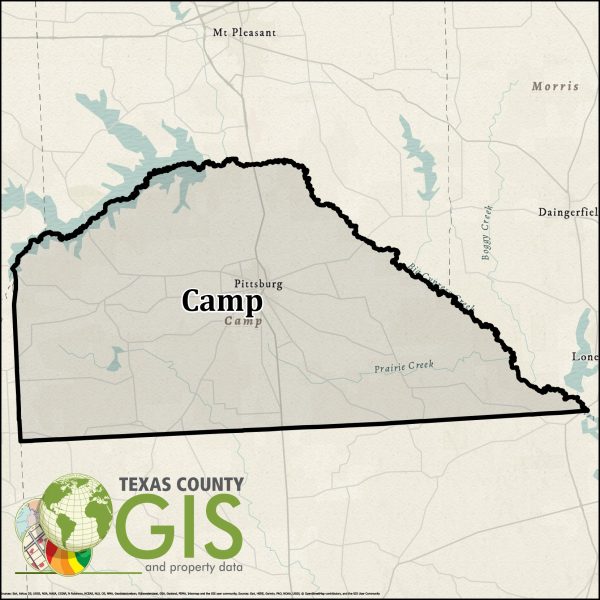 Camp County Texas GIS Shapefile and Property Data