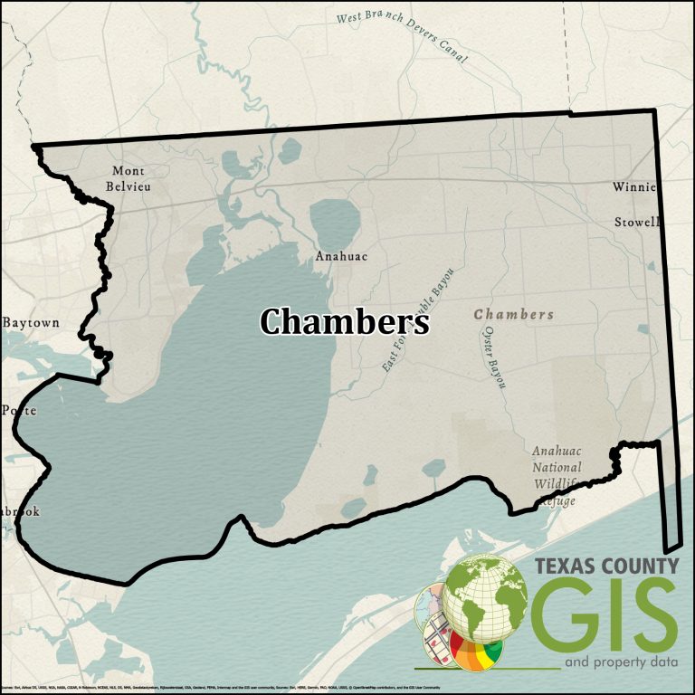 Chambers County Texas GIS Shapefile and Property Data