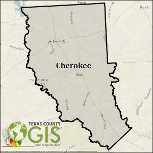 Cherokee County Texas GIS Shapefile and Property Data
