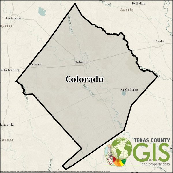 Colorado County Texas GIS Shapefile and Property Data