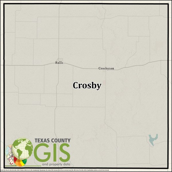 Crosby County Texas GIS Shapefile and Property Data
