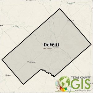 DeWitt County Texas GIS Shapefile and Property Data