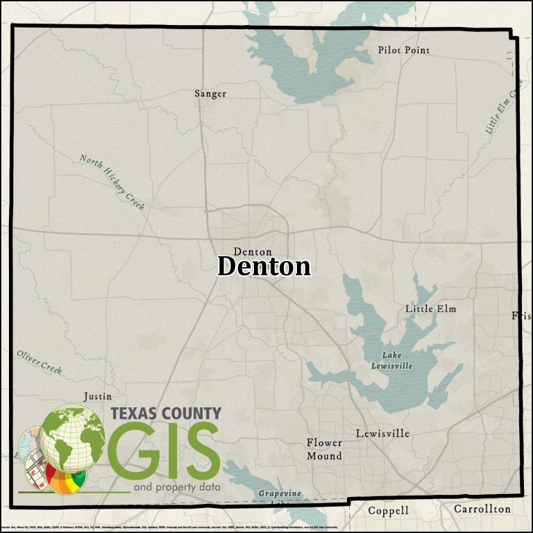 Denton County Texas GIS Shapefile and Property Data