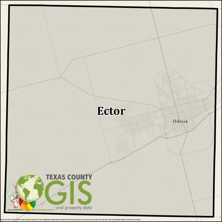 Ector County Texas GIS Shapefile and Property Data