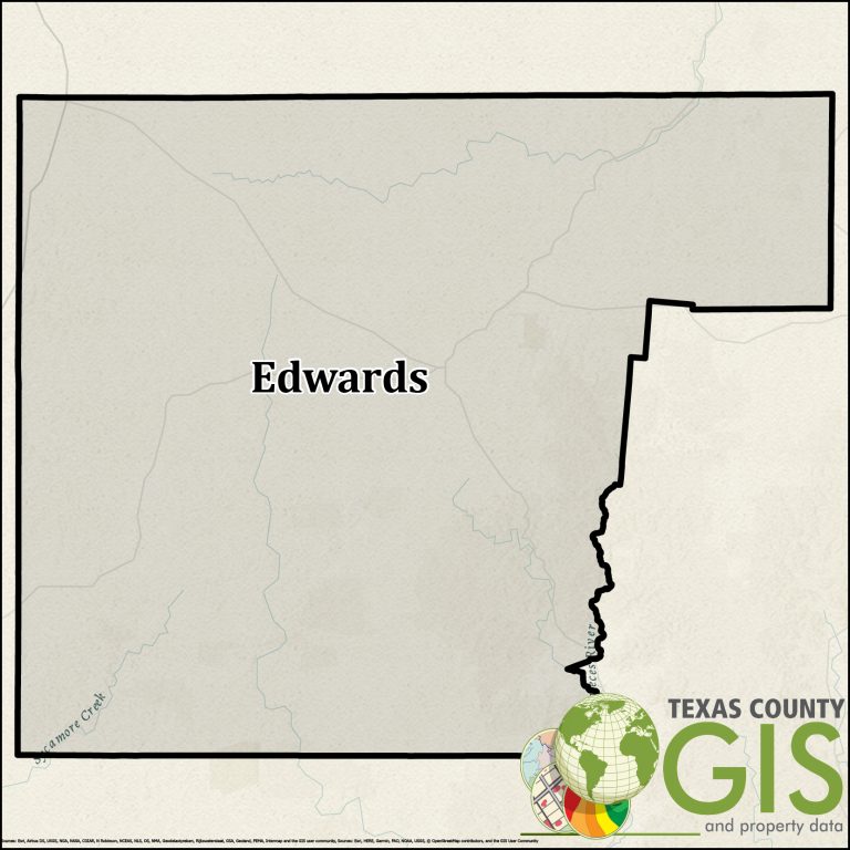 Edwards County Texas GIS Shapefile and Property Data