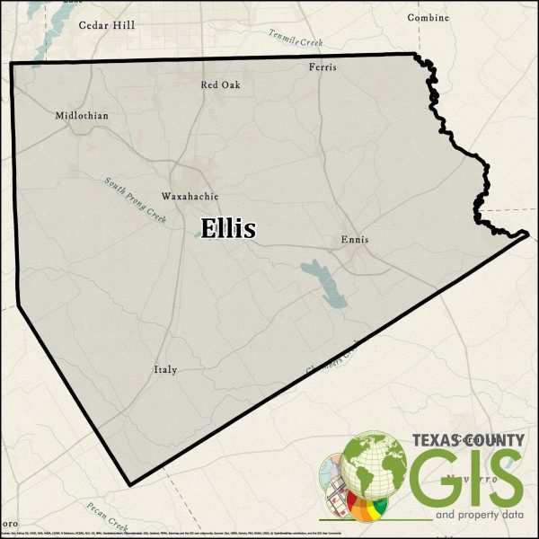 Ellis County Texas GIS Shapefile and Property Data