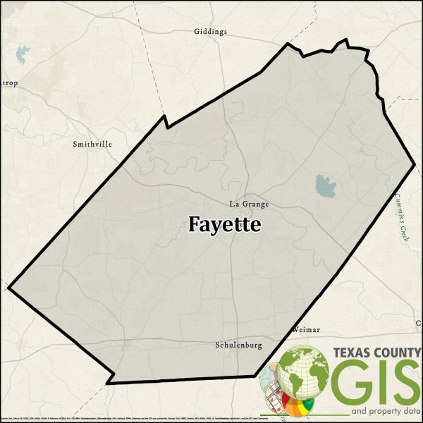 Fayette County Texas GIS Shapefile and Property Data