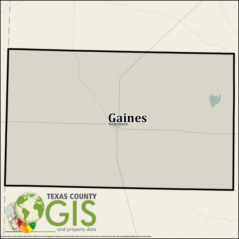 Gaines County Texas GIS Shapefile and Property Data