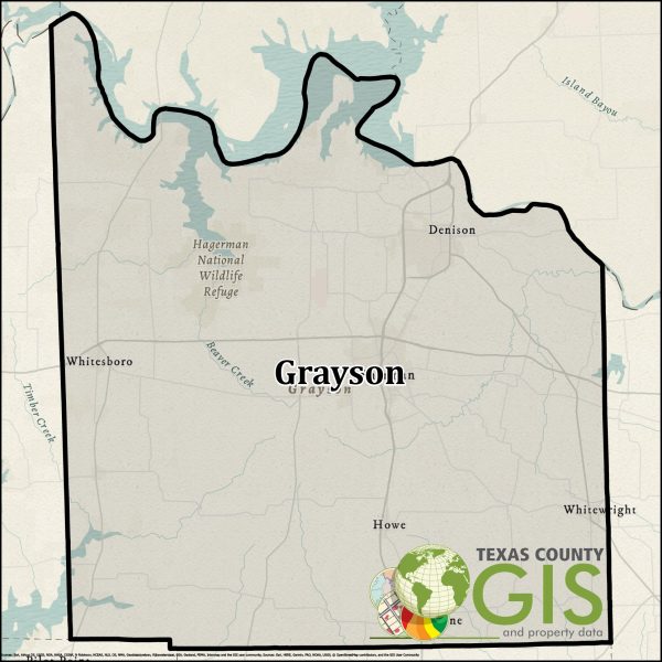 Grayson County Texas GIS Shapefile and Property Data