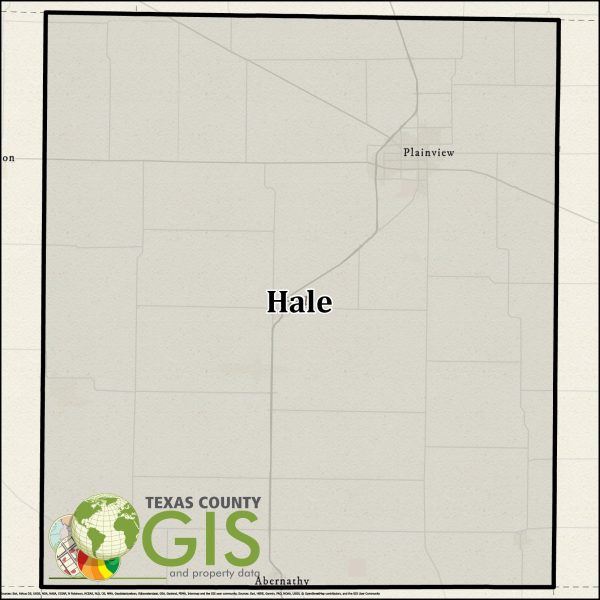 Hale County GIS Shapefile and Property Data