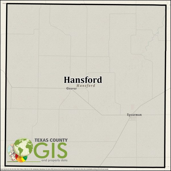 Hansford County Texas GIS Shapefile and Property Data