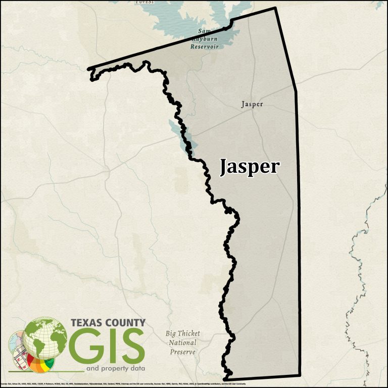 Jasper County Texas GIS Shapefile and Property Data