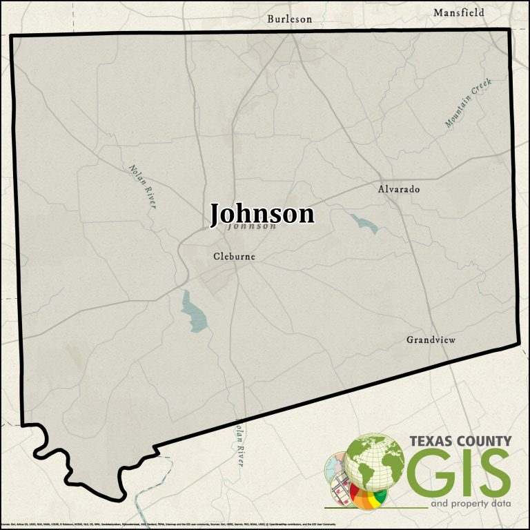 Johnson County Texas GIS Shapefile and Property Data