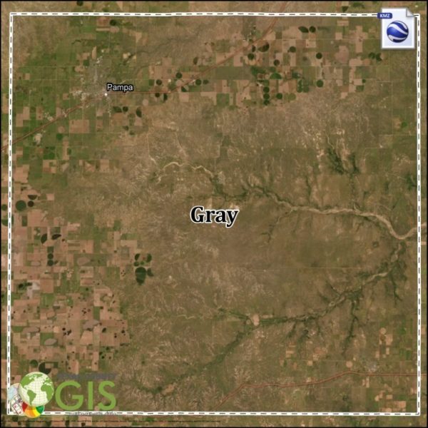 Gray County Texas KMZ and Property Data, GIS