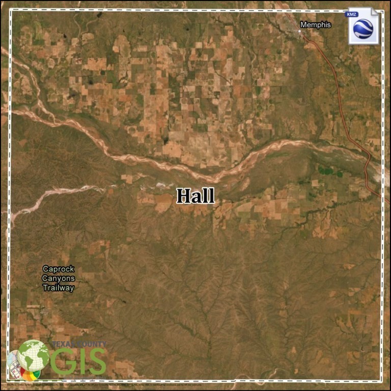 Hall County Texas KMZ and Property Data, GIS