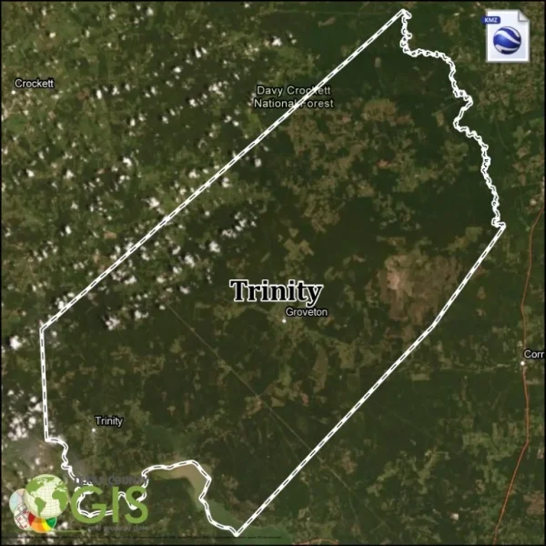 Trinity County Texas KMZ and Property Data