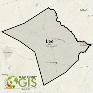 Lee County Texas GIS Shapefile and Property Data