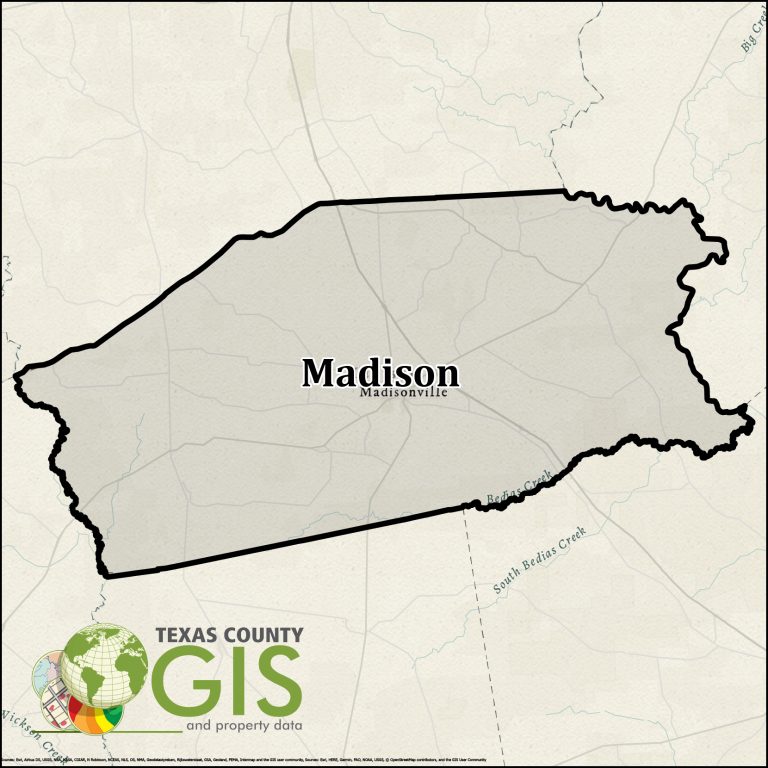 Madison County Texas GIS Shapefile and Property Data