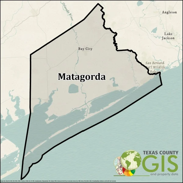 Matagorda County Texas GIS Shapefile and Property Data