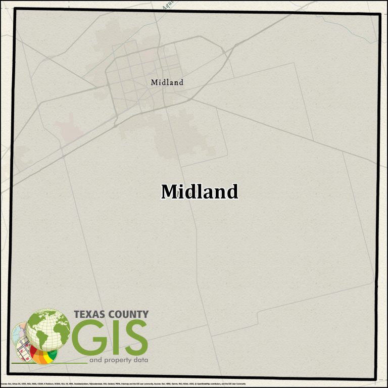 Midland County Texas GIS Shapefile and Property Data