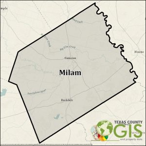 Milam County Texas GIS Shapefile and Property Data