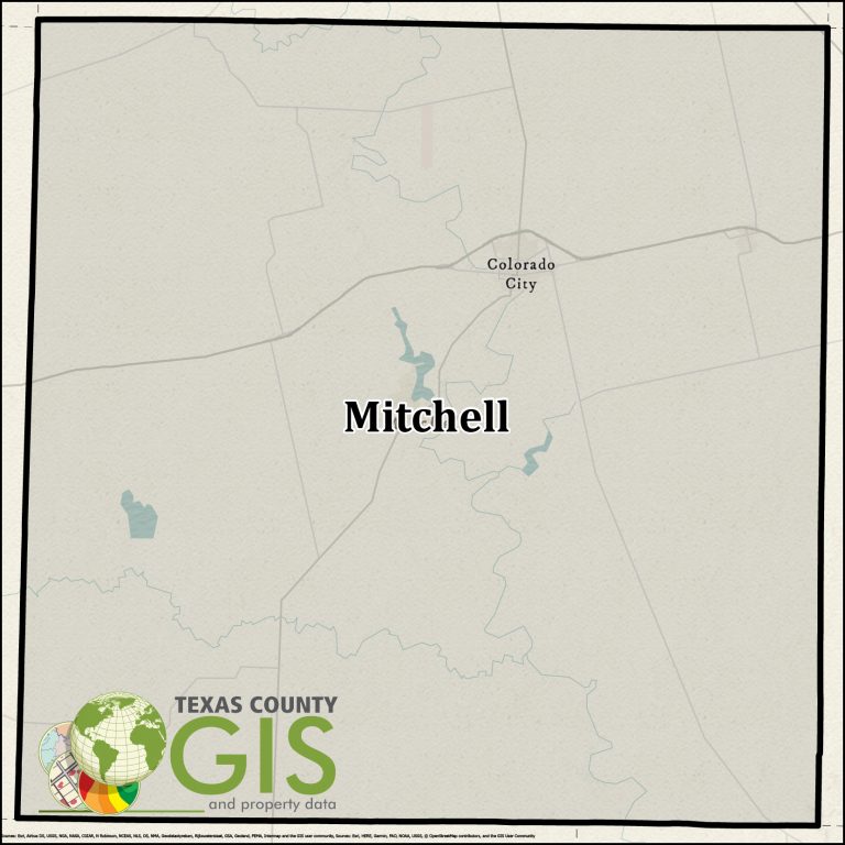 Mitchell County Texas GIS Shapefile and Property Data