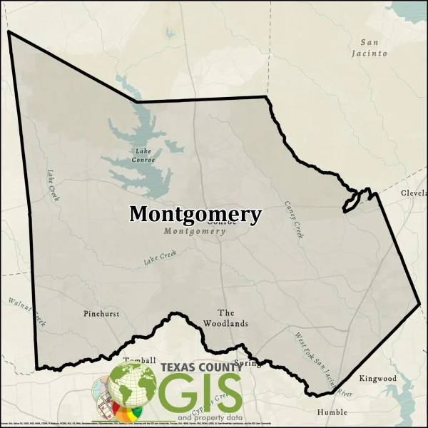Montgomery County GIS Shapefile and Property Data
