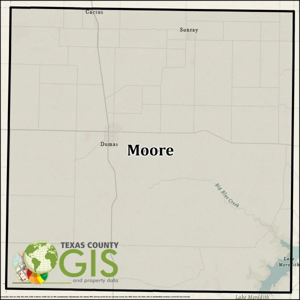 Moore County GIS Shapefile and Property Data