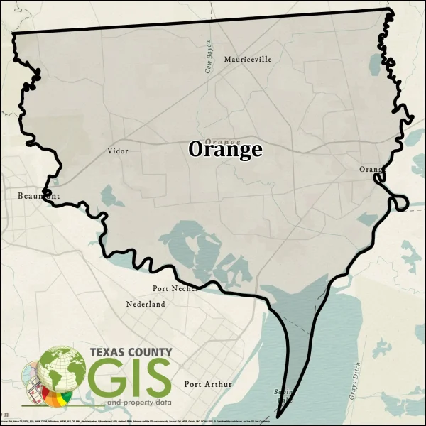 Orange County Texas GIS Shapefile and Property Data