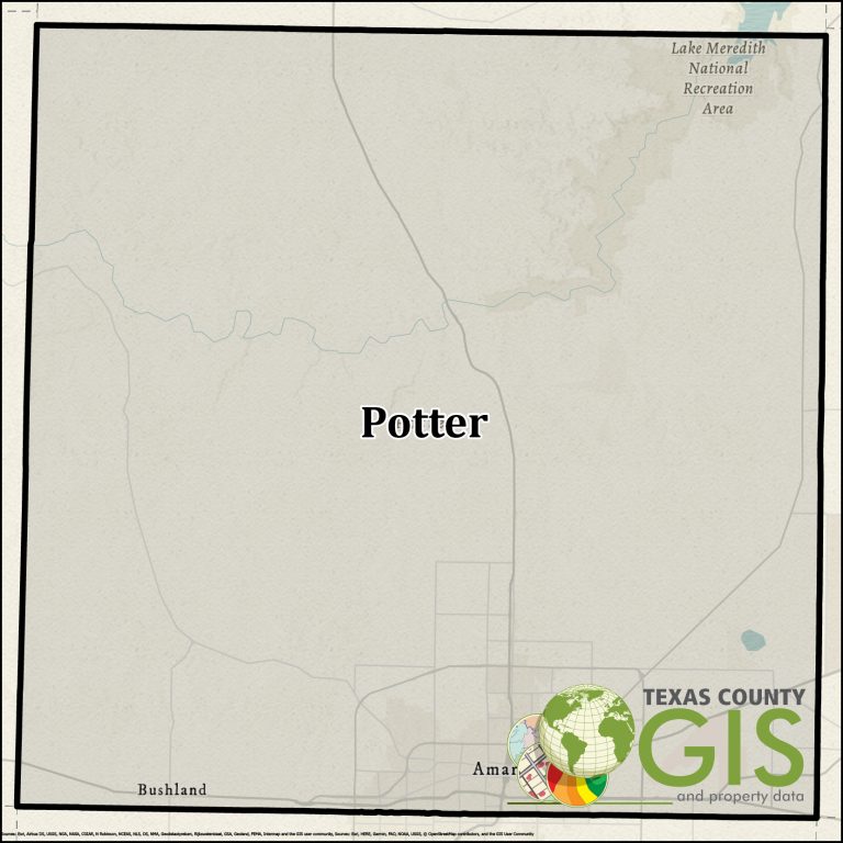 Potter-Randall GIS Shapefile and Property Data