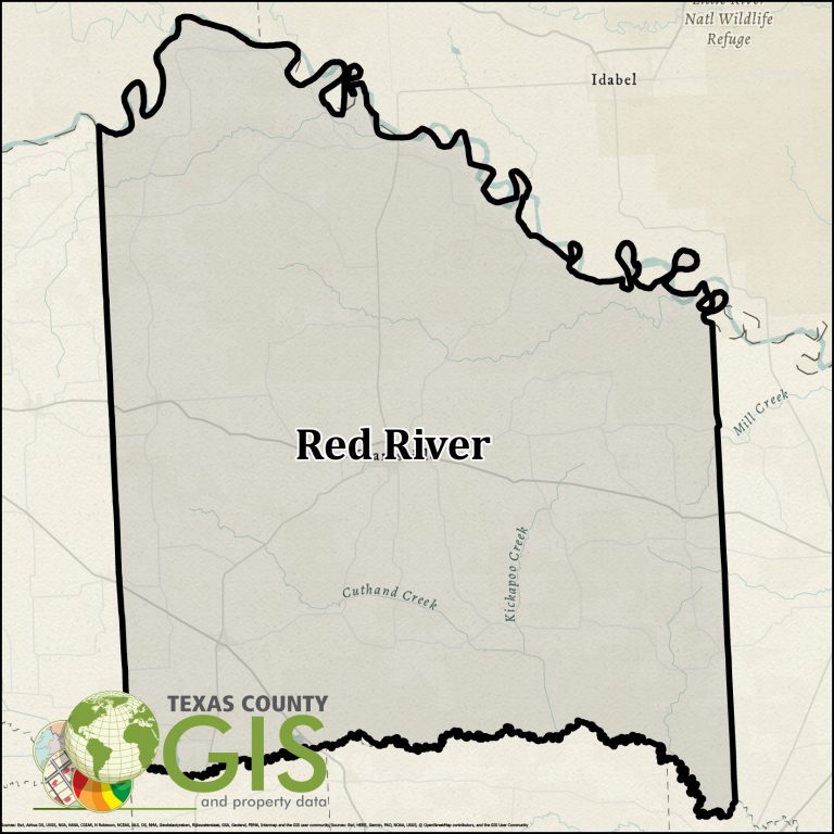 Red River County GIS Shapefile and Property Data