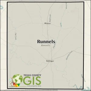 Runnels County Texas GIS Shapefile and Property Data