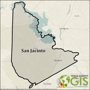 San Jacinto County Texas GIS Shapefile and Property Data