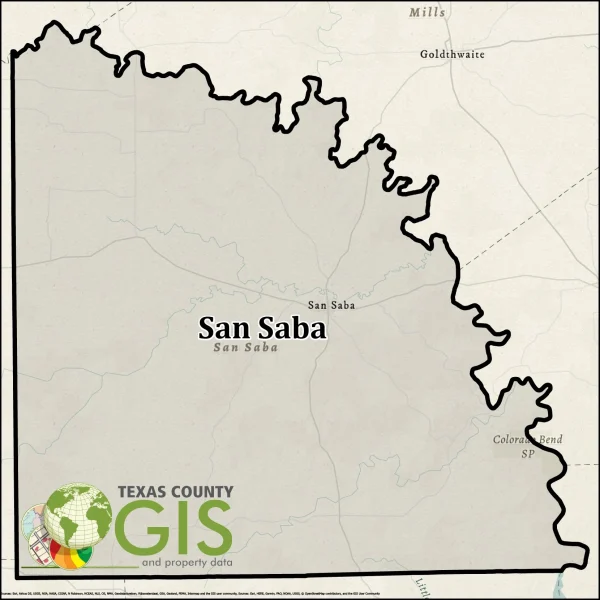 San Saba County Texas GIS Shapefile and Property Data