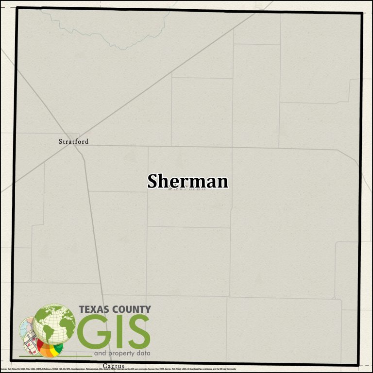 Sherman County Texas KMZ Data and Property Data, GIS Data