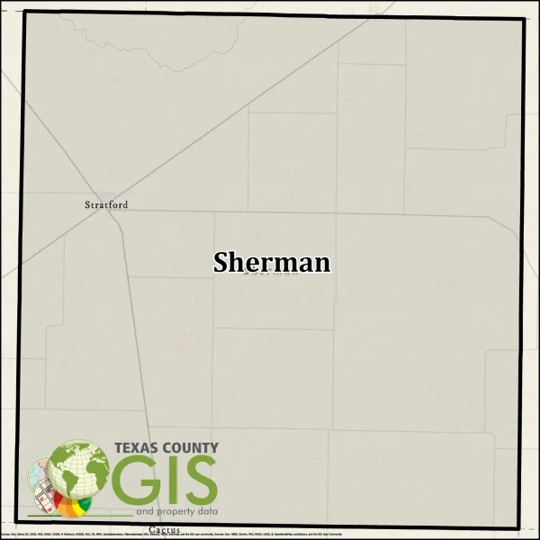 Sherman County Texas KMZ Data and Property Data, GIS Data