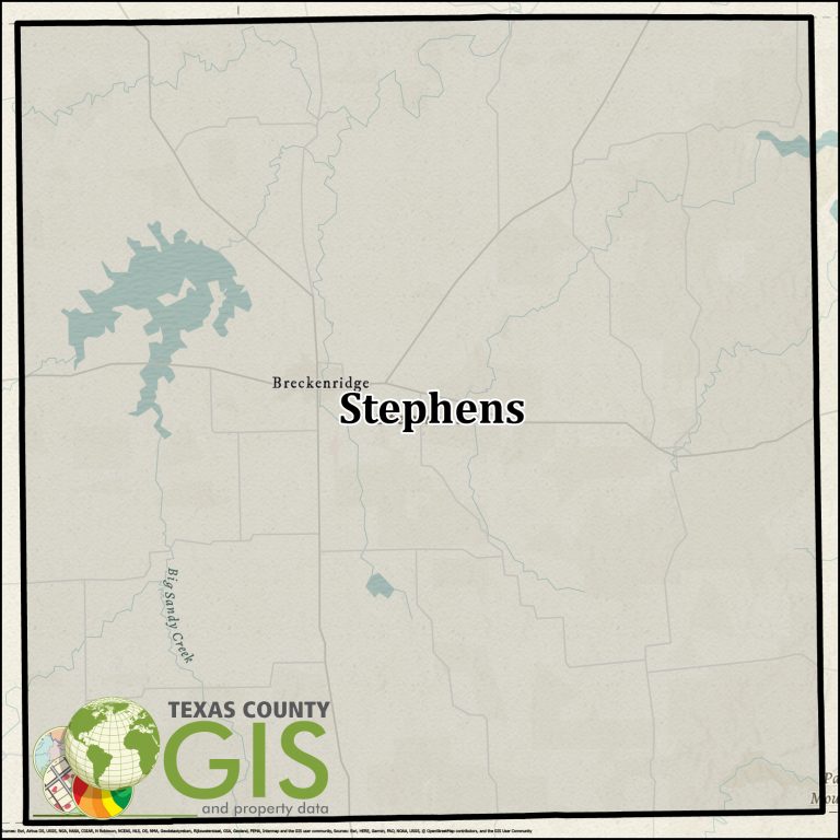 Stephens County Texas GIS Data, Shapefiles, Property