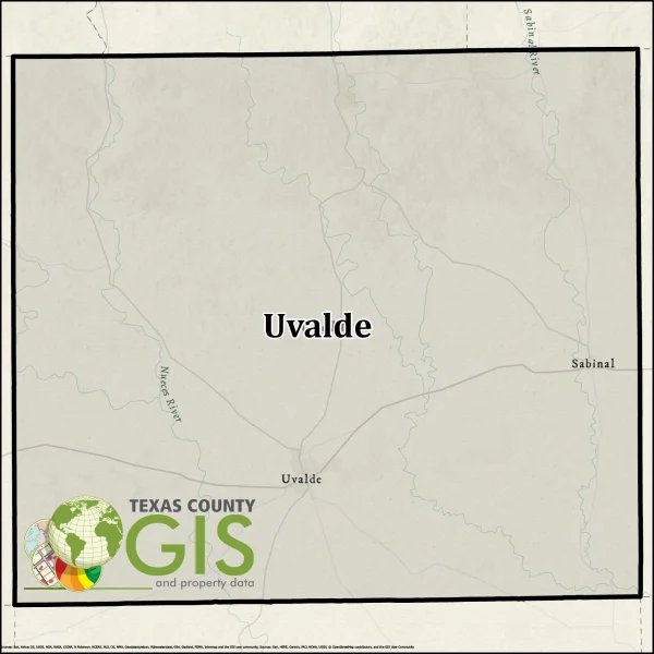 Uvalde County Texas GIS Shapefile and Property Data