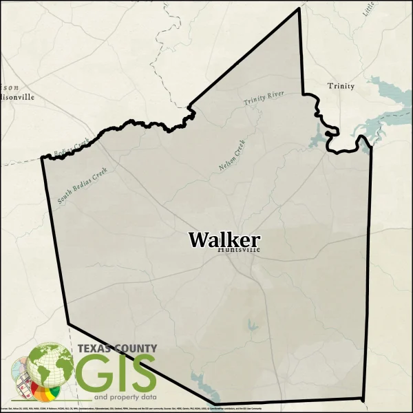 Walker County Texas GIS Shapefile and Property Data