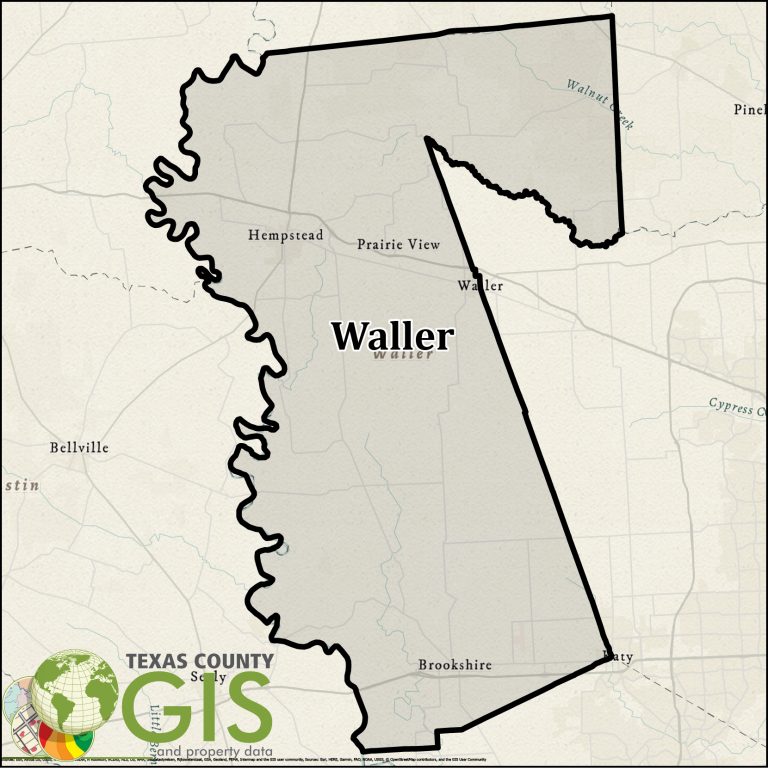 Waller County Texas GIS Shapefile and Property Data