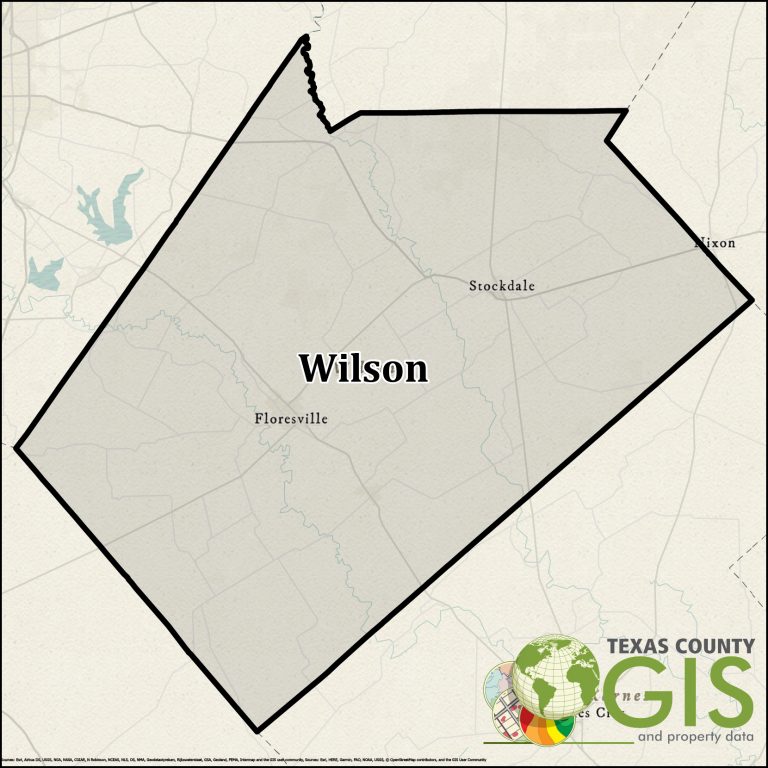 Wilson County Texas GIS Shapefile and Property Data